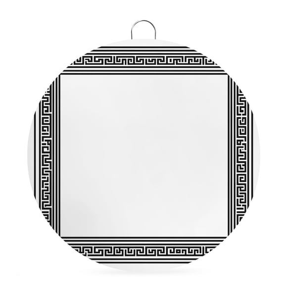 Round Metal Signs for Outside White Key Design Tin Signs Stainless Steel Hook Welcome Home Sign Plaque Geometric Back Print Metal Sign for Front Door Porch Hanging Wall Decor Gifts 6 Inch