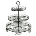 thumbnail image 1 of Round Metal Wire Cupcake Holder, 3-tiers, 13-Inch, Black, 1 of 1
