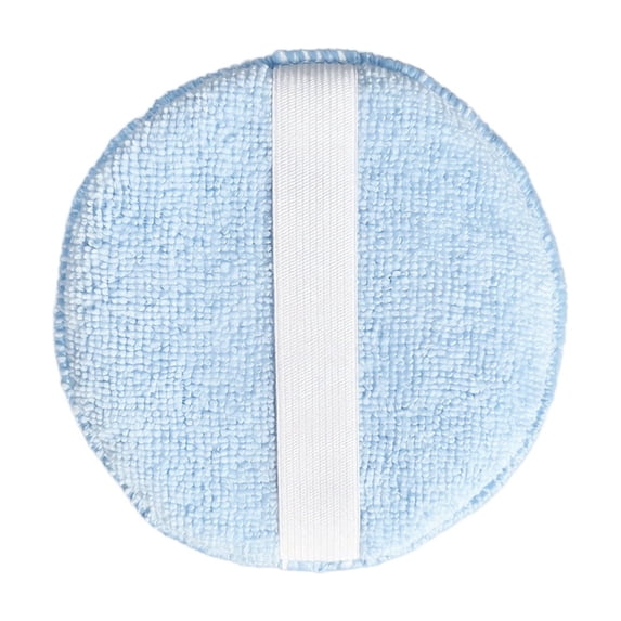 Round Microfiber Car Polishing Waxing Sponge Pad with Elastic Hand Strap for Auto Cleaning Detailing Applicator