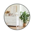 thumbnail image 1 of Round Mirror, 30 inch Circle Mirror, Black Metal Frame Round Mirrors for Wall, Bathroom Mirrors for Wall Decor, Wall Mirrors for Entryway, Living Room, Dining Room, Easy to Install, 1 of 8