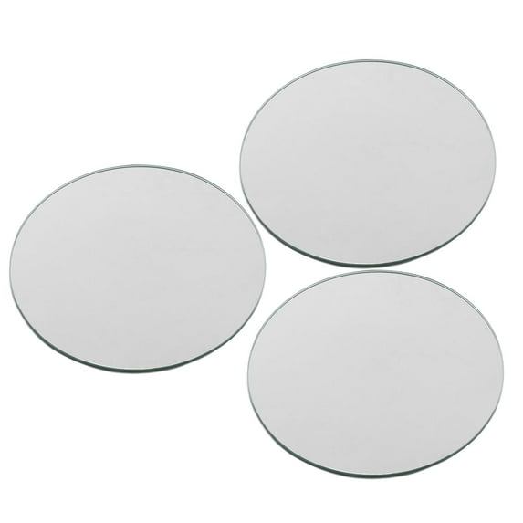 Round Mirror Plate Candle Holder Decorative Mirror Trays for Wedding Centerpieces Accessories