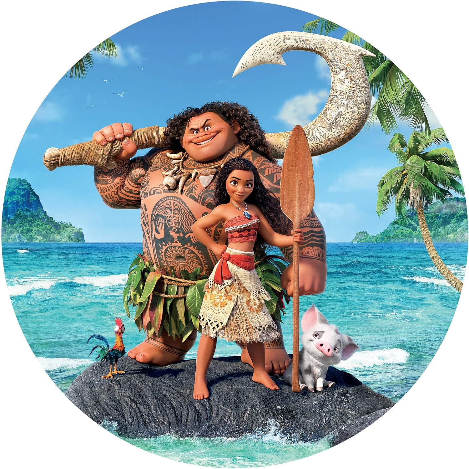 Round - moana round - 500 piece jigsaw puzzle 19