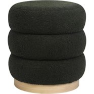 Mark&Day Pouf Ottoman - Hainfeld Natural Fiber Light Gray Round Foot ...