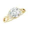 thumbnail image 1 of Rosec Jewels Moissanite Solitaire Engagement Ring 1 Carat - Infinity Ring - 7 mm - D-VS1 Quality Certified, 18K Yellow Gold, US 7.00, 1 of 6