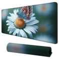 thumbnail image 1 of Round Mouse Pad,  Beautiful Wildflowers Chamomile Round Desk Mat, Butterfly In Morning Haze Gaming Mouse Pad with Non-Slip Base Stitched Edge,Round Computer Keyboard Mouse Mat for Home Office Work, 1 of 6
