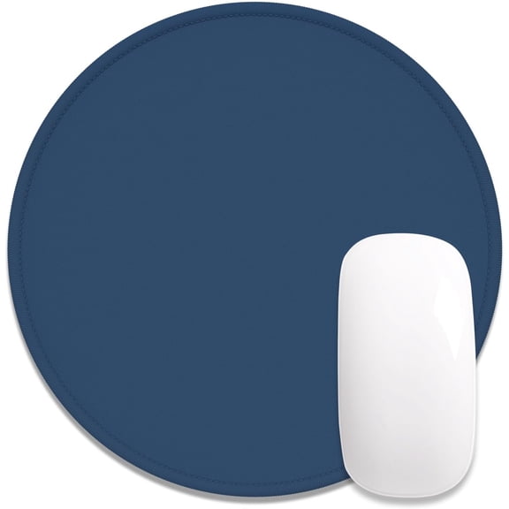 Round Mouse Pad, Cute Small Computer Mouse Mat, Personalized Pattern, Stitched Edge, Non-Slip Rubber, Washable Mousepad Cloth for Wireless Mouse