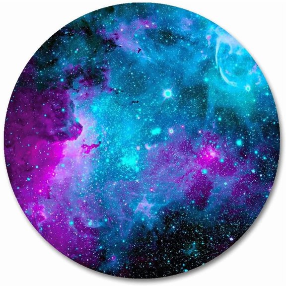 Round Mouse Pad , Personalized Premium-Textured Custom Mouse Mat Design, Washable Mousepad Cloth, Non-Slip Rubber Base Computer Mouse Pads for Wireless Mouse