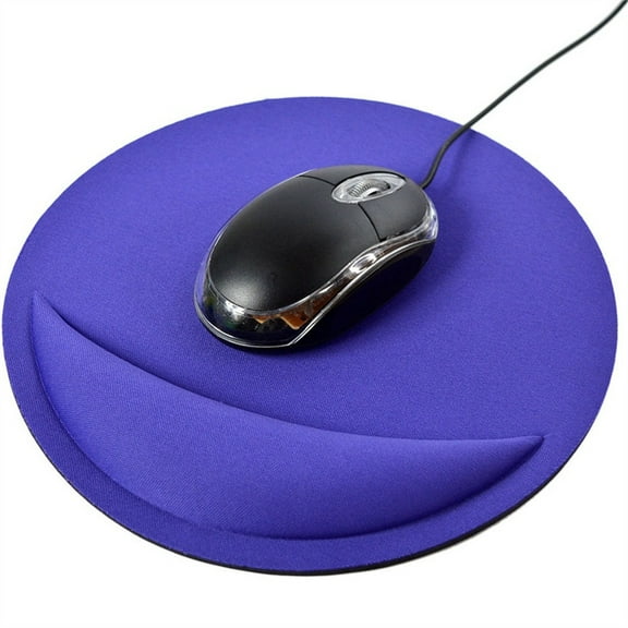 Round Mouse Pad with Wrist Rest, Ergonomic Mouse Pad Gaming with Wrist Support, Non-Slip Rubber Base, Smooth Comfortable Slow Rebound Memory Foam, Mouse Pads for Wireless Mouse 8.27*8.27in