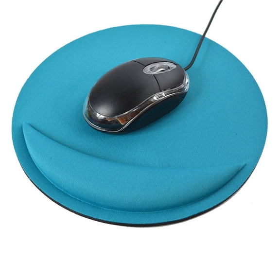 Round Mouse Pad with Wrist Rest, Ergonomic Mouse Pad Gaming with Wrist Support, Non-Slip Rubber Base, Smooth Comfortable Slow Rebound Memory Foam, Mouse Pads for Wireless Mouse 8.27*8.27in