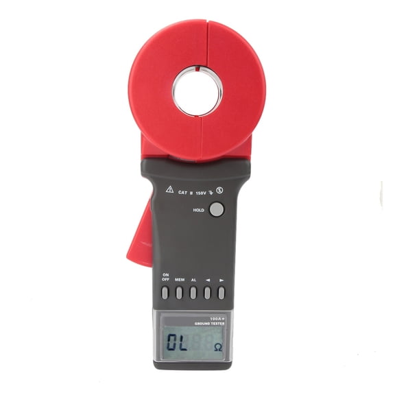 Round Mouth Wear Resistant On Ground Resistance Tester Clamp Meter For Meteorology Scientific Research Communication Electrician ,Easy to Use
