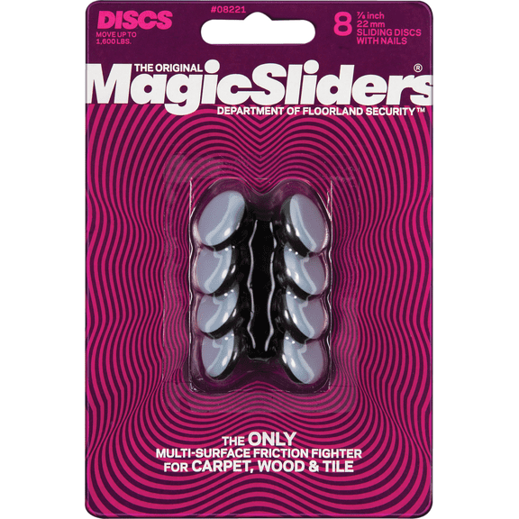 Round Nail-On Furniture Glide - Pack of 12  Construction & DIY Use, Standard Hardware Spec