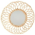 thumbnail image 1 of Natural Rattan Mirror - Round or Flower, 1 of 5
