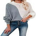 thumbnail image 1 of Round Neck Color Block Sweater, 1 of 3