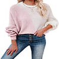 thumbnail image 1 of Round Neck Color Block Sweater, 1 of 2