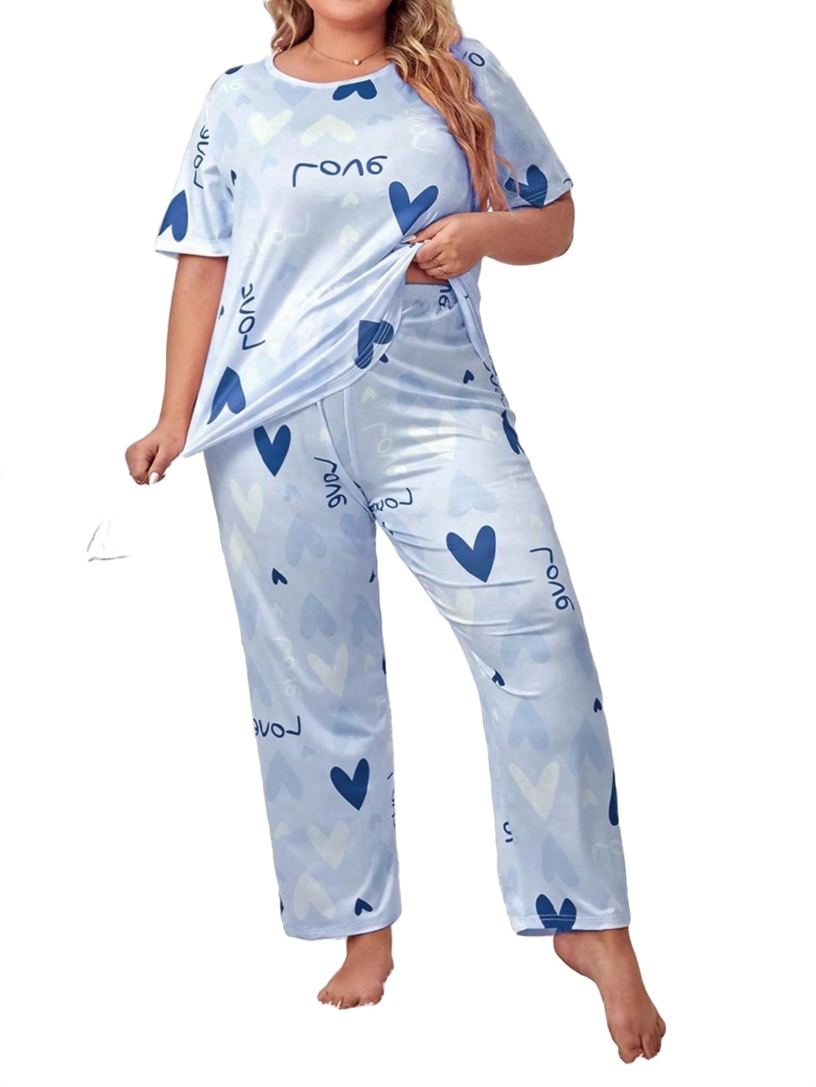 Plus Size Pajama Sets With Matching Robe Plus Size Pajama Sets