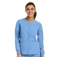 thumbnail image 1 of Round Neck Snap Jacket XS-3XL By Maven / Ceil Blue, 1 of 1