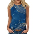 thumbnail image 1 of Round Neck Tank Tops for Women Lightweight Summer Tank Top Printed Tank Tops Tanks Dressy Casual Ladies Summer Tank Tops Clearance Sale, 1 of 4