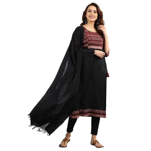 Round Neck Yarn-dyed Kurta - Condovan-Medium