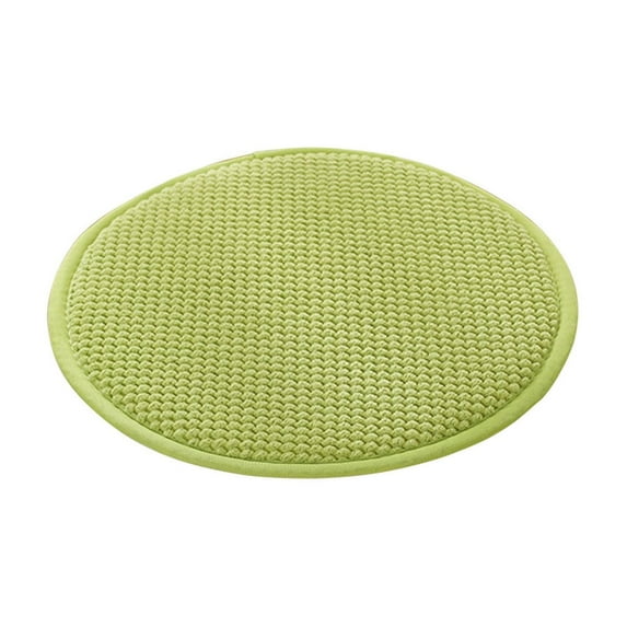 Round Non-Slip Chair Cushion 14in Thickened Seat Pad Elastic Straps Breathable All-Season Home Balcony Bedroom Support