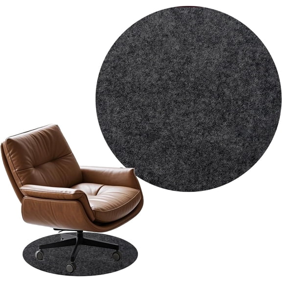 Round Non-Slip Rug Pad, Waterproof Extra Large Area Rugs with Felt Surface and Pet Backing Rug, Carpet Non Skid Rug Pad for Durable Hardwood Floor, Keep Your All Floors Safe and Secure (27.5 Inch)