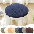 thumbnail image 1 of Round Non Slip Seat Cushion, Soft Memory Foam Chair Pad with Ties, Breathable Comfortable Decorative Stool Mat for Dining Room Kitchen Living Room Home Decor, 14 Inch, Wood Green, 1 of 9