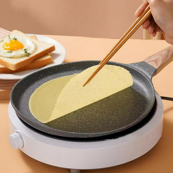 Round Nonstick Stainless Steel Grill Pan,Nonstick Frying Pan Skillet,Non Stick Fry Pan Omelet Pans, Stone Cookware Chef's Pan,Induction Compatible(Black 15*8*1.4in)from ANMUYUM