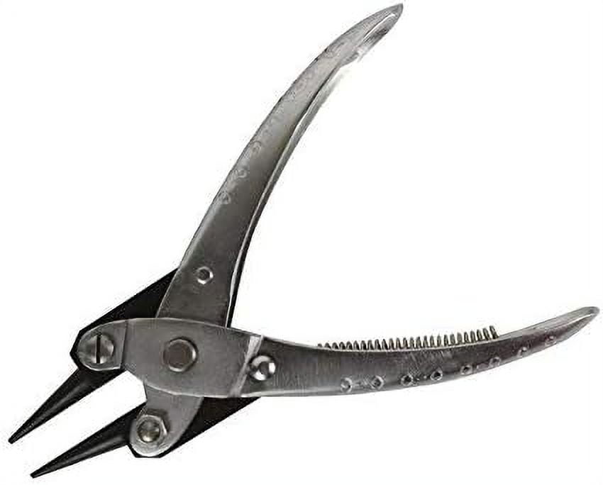 Round Nose Parallel Pliers 140 mm Smooth Jaws w/ Jewelry Making Repair Wire Forming and Bending