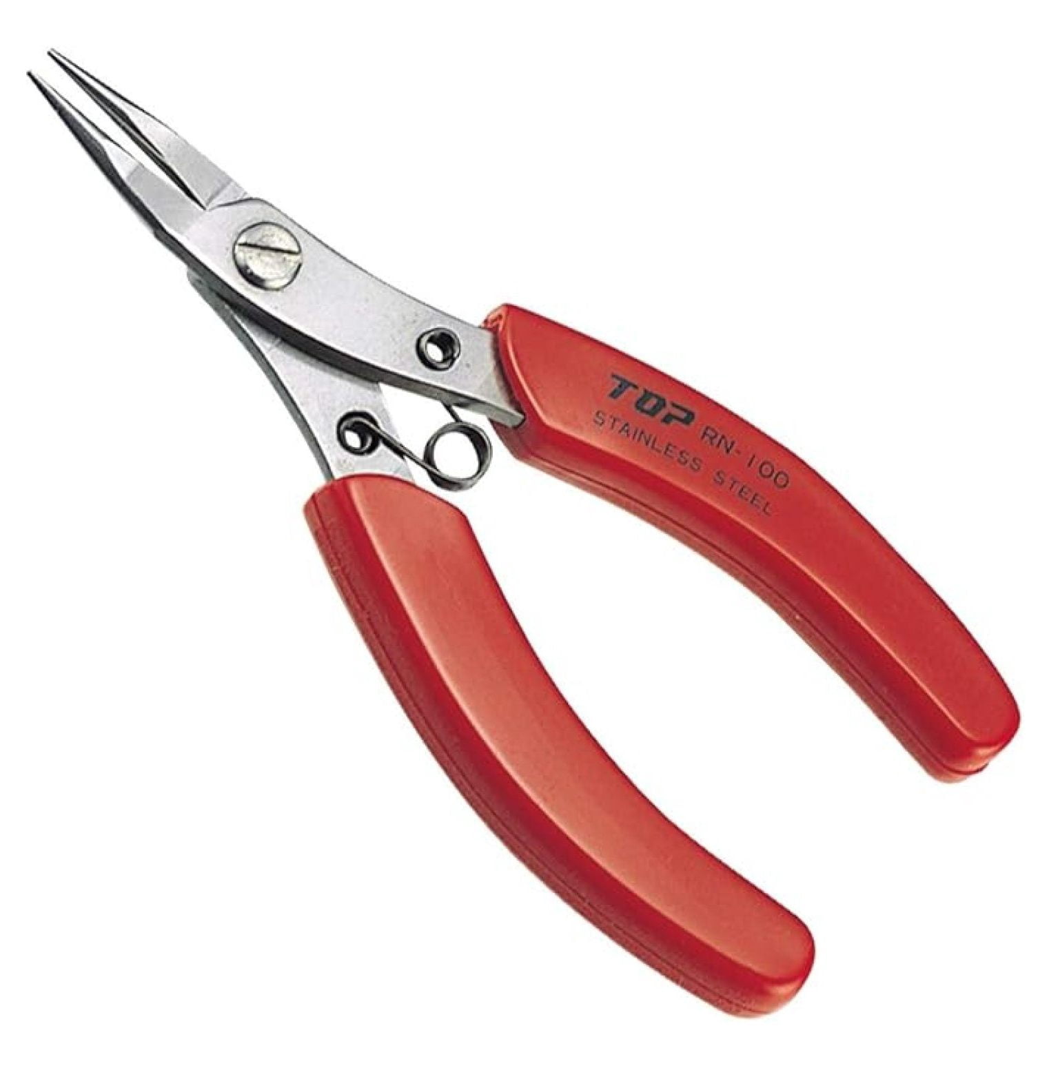 Round Nose Pliers 5 Inch, Japanese Stainless Steel Precision Long Nose Pliers - Spring Loaded, Heavy Duty Craft Jewelry Making Tool for Electronics, Fishing & Model Building