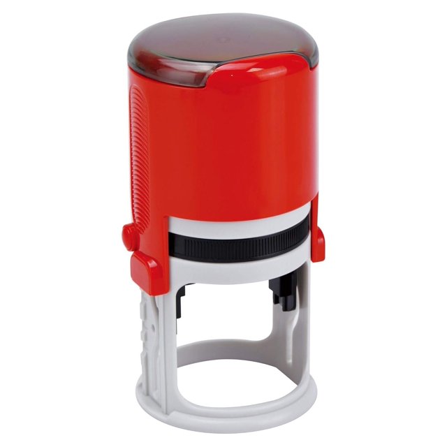 Round Notary Stamp for State of Texas Self Inking Unit Shiny Printer R542 with Unique Body