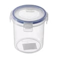 thumbnail image 1 of Round Oatmeal Container Multigrain Sealed Canister for Fresh Food Storage and Kitchen Organization, 1 of 7