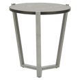 thumbnail image 1 of Round Occasional Corner Table, 21 1/4 Dia X 22 3/4h, Black/silver, 1 of 1
