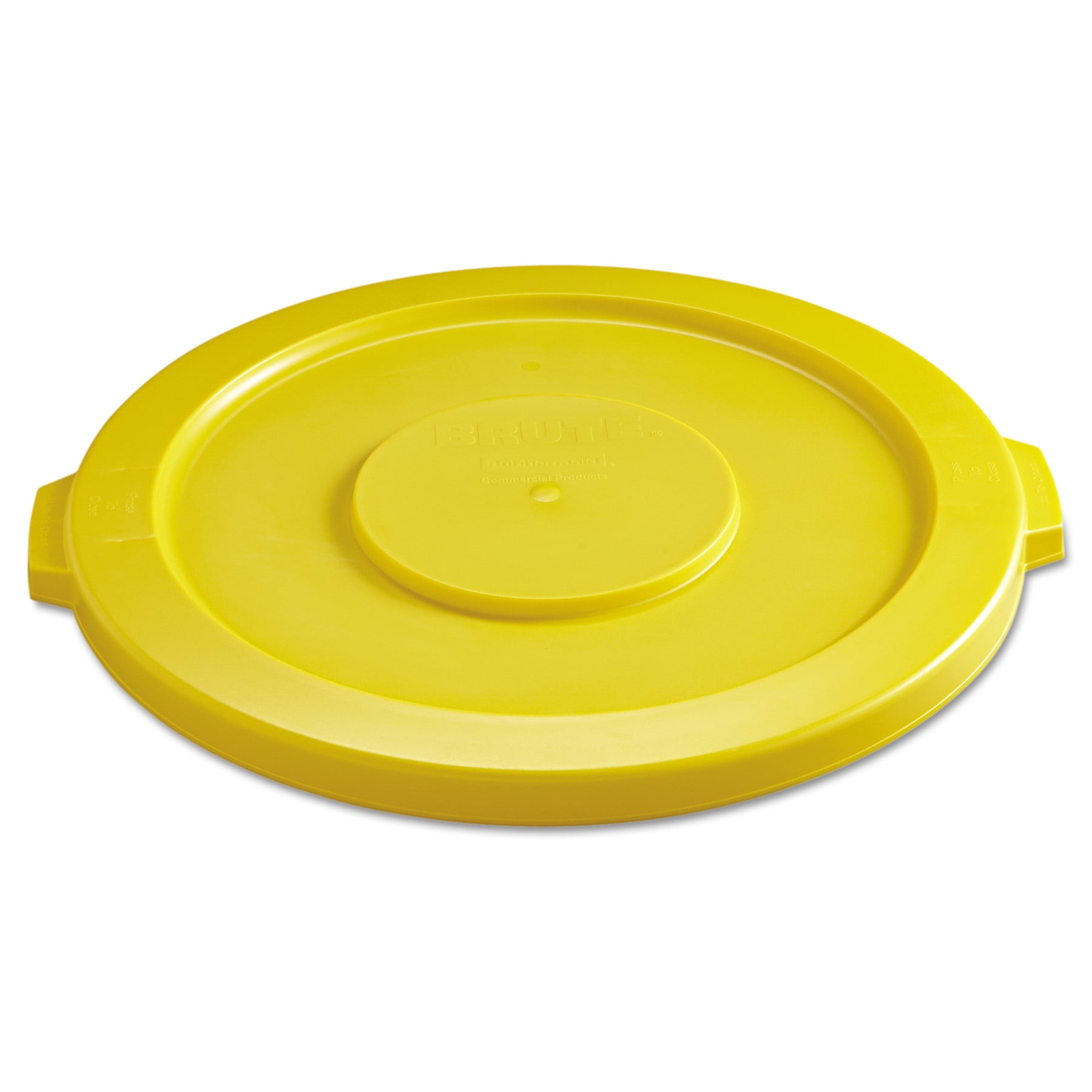 RUBBERMAID COMMERCIAL PRODUCTS Rubbermaid Commercial FG263100YEL 22.25 in. BRUTE Self-Draining Flat Top Lids for 32 gal. Round BRUTE Containers - Yellow