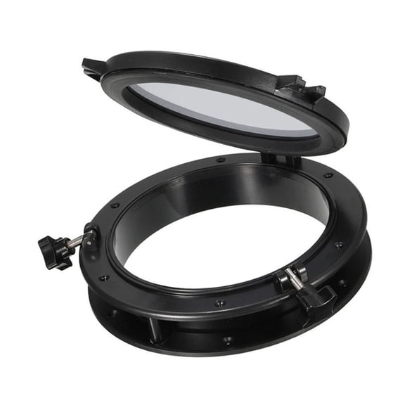 Round Opening Boat Window for Yachts and Yacht ABS Portlight Porthole Window 4mm Safety Glass Corrosions Resistant
