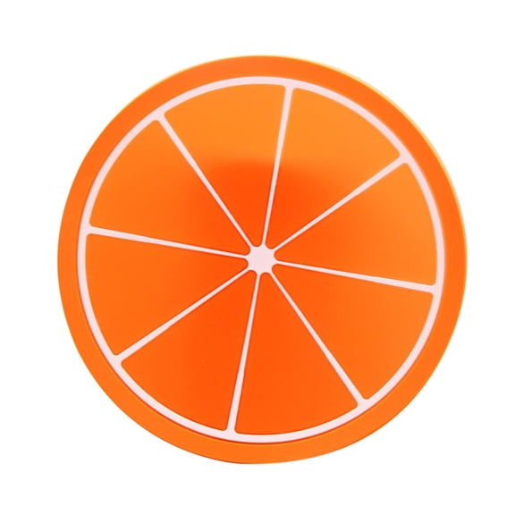 Round Orange Shape Coaster Anti- Insulation Pad Cup Mat,Non-slip Cup Mat A