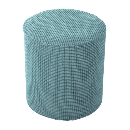 Round Ottoman Protective Cover for Footstool Protective Covers for Stool Ottoman Green