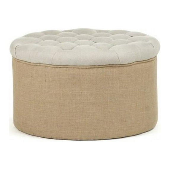 Round Ottoman by Zentique