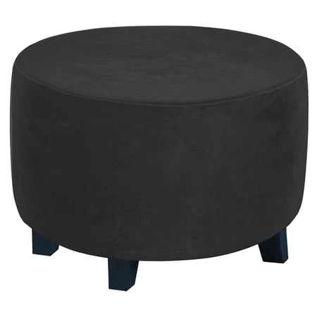 Round Ottoman cover Footrest Covers for Diameter 48-55cm