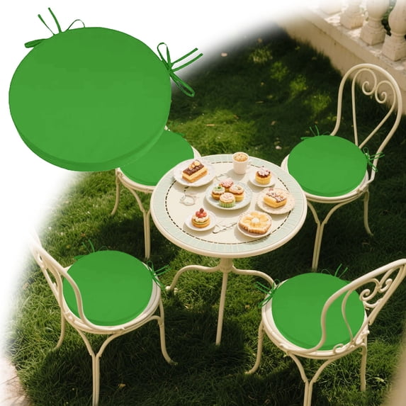 Round Outdoor Chair Cushion for Terrace Furniture - Removable Machine Washable Covers Comfortable Supportive Design with Multiple Specifications