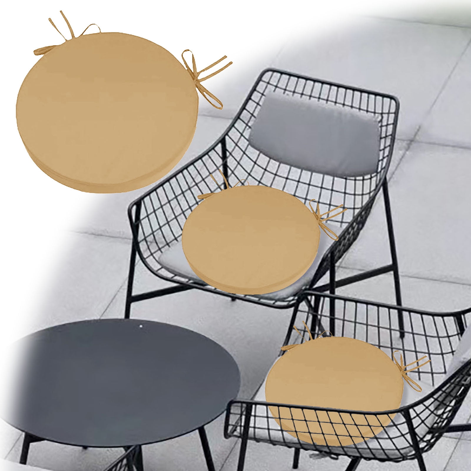 Round Outdoor Chair Cushions Versatile Garden Seating Pads with ...