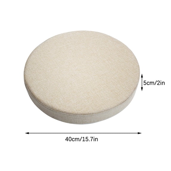 Round Outdoor Chair Cushions for Patio Furniture,Waterproof Patio Chair Cushion with Adjustable Ties for Garden Sofa Couch,16"x16"x2"