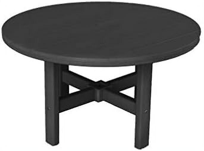Round Outdoor Coffee Table Resin Outdoor Table Small All Weather
