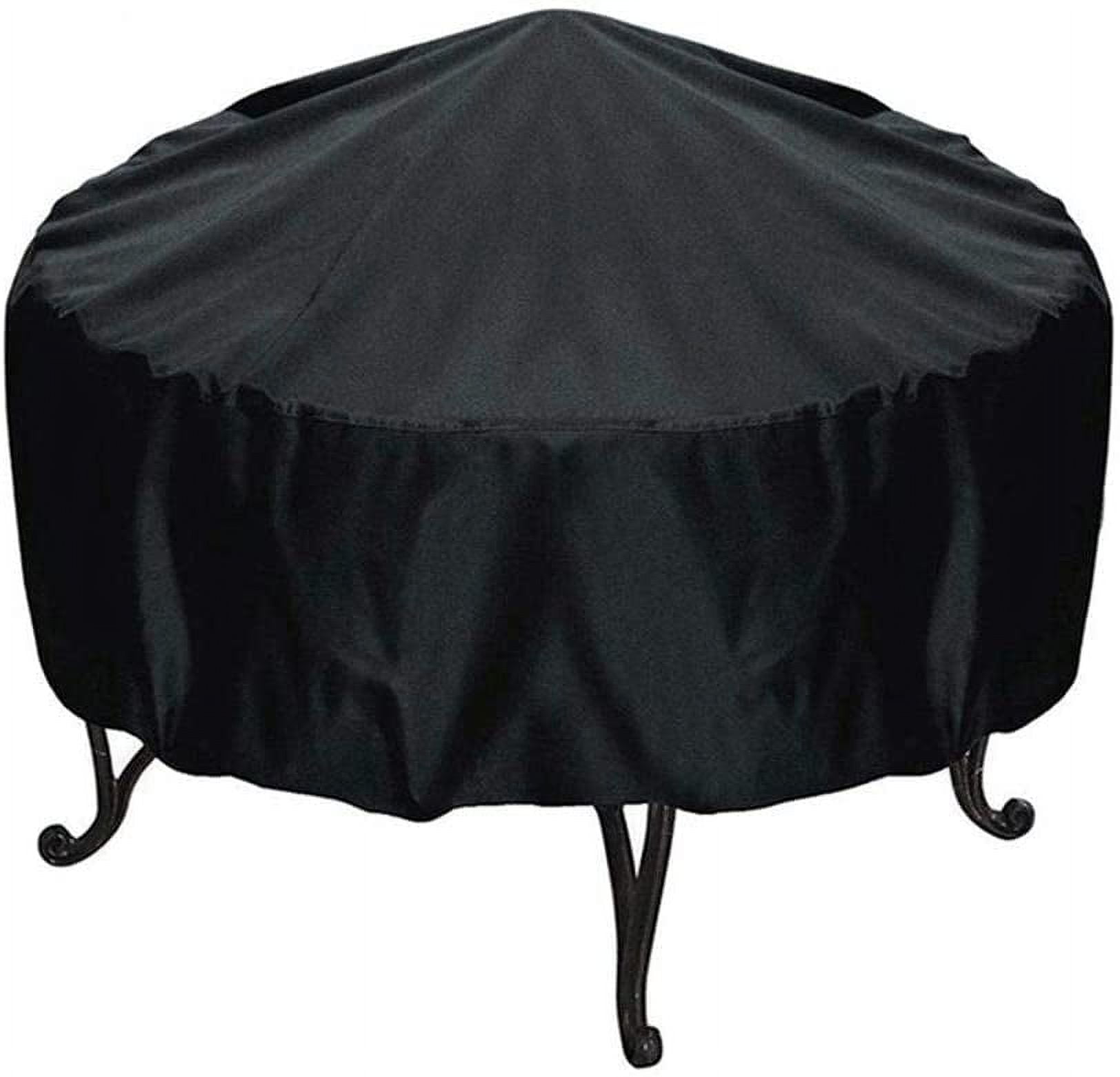 Round Outdoor Fire Pit Cover BBQ Waterproof Oxford with Drawcord, Wind and Tear Resistant, Dustproof Fire Pit Cover Fire Pit Cover