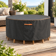 Seasonal Rounds Round Outdoor Pationiture Cover Heavy Duty 600d Waterproof For Table ...