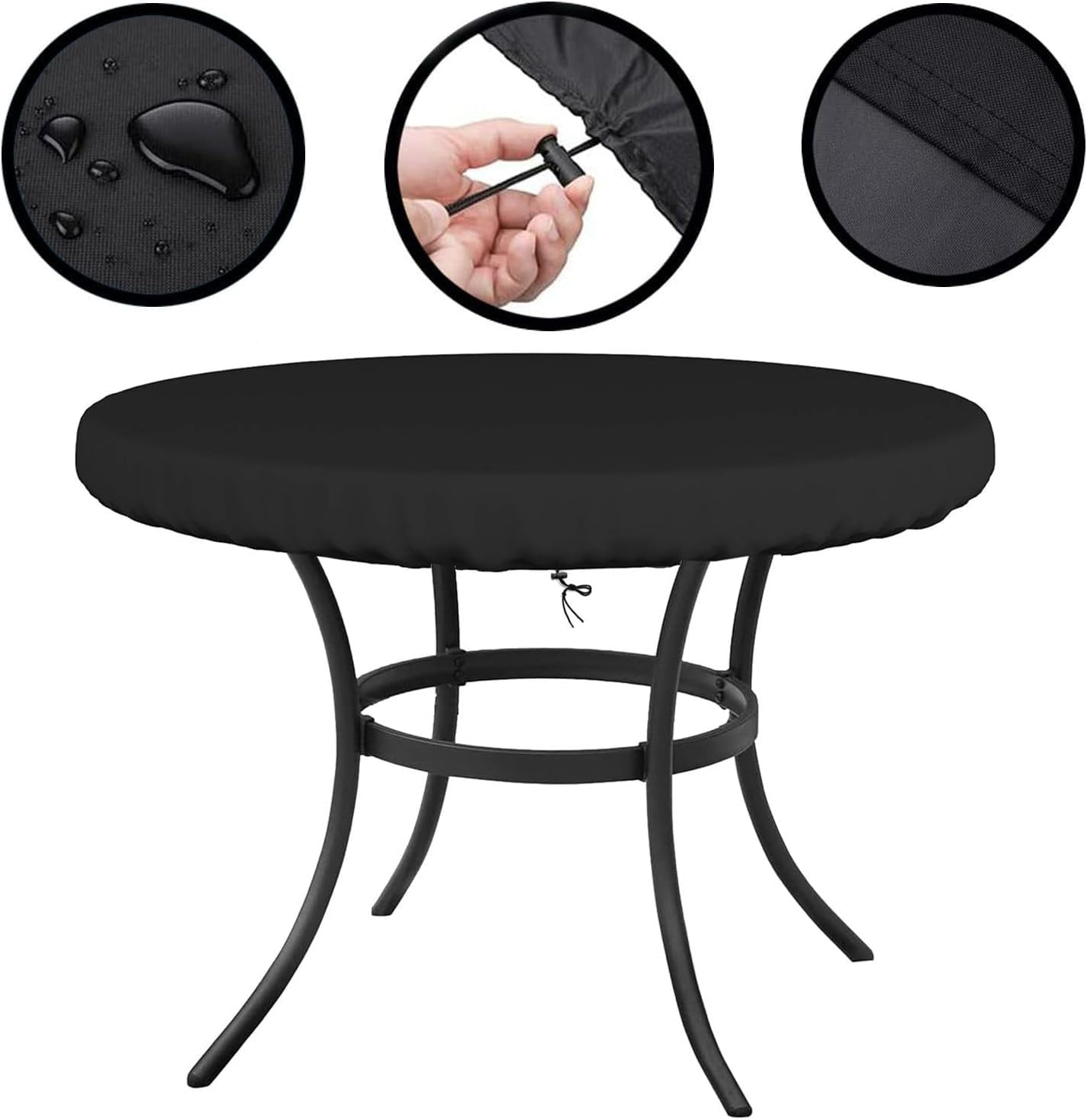 Round Outdoor Table Cover Waterproof 48" Dia X 22" H Round Patio ...