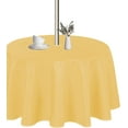 thumbnail image 1 of Round Outdoor Tablecloth with Umbrella Hole and Zipper, 60 Inch Yellow, Washable Waterproof Table Cloth Spill Proof Wrinkle Free Table Cover for Patio Spring Summer Picnic, 1 of 6