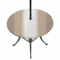 thumbnail image 1 of Round Outdoor Tablecloth with Umbrella Hole and Zipper, Beige Ombre Striped Fitted Table Cover with Elastic Edge for 31-35 Inch, Beige Gradient Farmhouse Abstract Art Waterproof Patio Tablecoths, 1 of 9