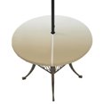 thumbnail image 1 of Round Outdoor Tablecloth with Umbrella Hole and Zipper, Brown Beige Ombre Fitted Table Cover with Elastic Edge for 45-54 Inch, Abstract Modern Art Gradient Waterproof Patio Tablecoths for Picnic, 1 of 9