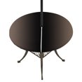 thumbnail image 1 of Round Outdoor Tablecloth with Umbrella Hole and Zipper, Brown Black Ombre Fitted Table Cover with Elastic Edge for 31-35 Inch, Modern Gradient Abstract Art Waterproof Patio Tablecoths for Picnic, 1 of 9