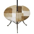 thumbnail image 1 of Round Outdoor Tablecloth with Umbrella Hole and Zipper, Brown Geometric Tablecloth with Elastic Waterproof, Watercolor Ombre Modern Abstract Art Patio Table Covers for 36" - 44" Picnic Pool Tables, 1 of 9