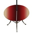 thumbnail image 1 of Round Outdoor Tablecloth with Umbrella Hole and Zipper, Dark Red Yellow Ombre Tablecloth with Elastic Waterproof, Farmhouse Modern Gradient Art Patio Table Covers for 36" - 44" Picnic Pool Tables, 1 of 9
